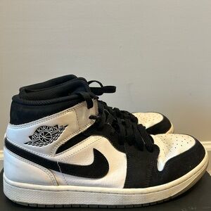 Jordan Black and White Sneakers